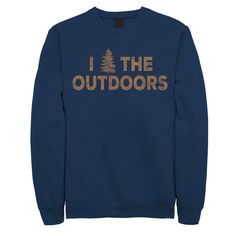 Perfect for hikers, tree-huggers and adventurers, this juniors' graphic tee lets everyone know how much you love nature. In navy. Perfect for hikers, tree-huggers and adventurers, this juniors' graphic tee lets everyone know how much you love nature. In navy. Crewneck Long sleevesFABRIC & CARE Cotton, polyester Imported Size: Small. Gender: female. Age Group: kids. Material: Polyester|Cotton. Navy Crewneck, Tree Hugger, Love Nature, Fleece Sweatshirt, Everyone Knows, The Outdoors, Fabric Care, Brand Names, Graphic Tee