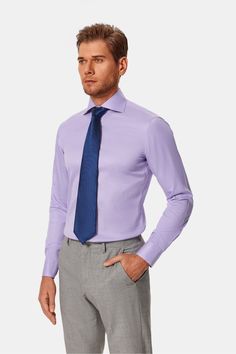 Introducing the Kimball Purple Twill Non-Iron Shirt, a perfect blend of sophistication and practicality. Crafted from high-thread-count fabric, this shirt offers a soft, luxurious feel and a refined appearance. The elegant purple twill pattern adds a touch of modern style, making it an excellent choice for both professional and formal occasions. *
This Non-Iron shirt generally comes out wrinkle-free when machine dried, though occasionally, depending on laundry conditions, a light ironing might b Twill Pattern, Suspenders For Kids, Bow Tie Shirt, Collar Bar, Personalized Cufflinks, Kids Bow Ties, Iron Shirt, Collar Stays, Knit Tie