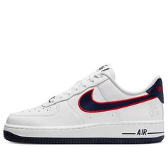 (WMNS) Nike Air Force 1 Low 'Houston Comets 4-Peat' FJ0710-100 White Casual Nike Air Force 1 Fade-resistant, Casual White Nike Air Force 1 For Sports, Nike Air Force 1 Low, Air Force 1 Low, Nike Air Force 1, Stylish Sneakers, Air Force 1, Nike Air Force, Perfect Pair