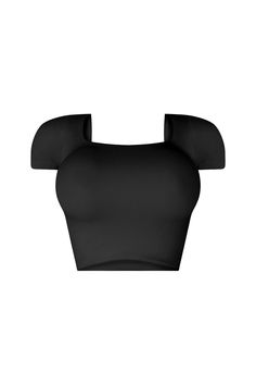 Basic short sleeve crop top featuring a square neckline Double layering Bra friendly Runs true to size Night Out Tops, Short Sleeve Crop Top, Casual Day Dresses, Essential Dress, Corset Crop Top, Basic Shorts, Wedding Dresses Strapless, Square Neck Top, Long Sleeve Short Dress