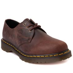 New Dr. Martens 1461 Oxford Casual Shoe - Distressed Chestnut Brown Women’s Size 8.5 Or Men’s Size 7