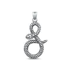 Sterling Silver Oxidized Infinity Snake Pendant Oxidized Charm .925 New Jewelry Female Unisex All our silver jewelry is crafted from .925 silver also commonly referred to as sterling silver. Sterling silver is the standard for beautiful high-quality silver jewelry and cannot be replicated by lower priced silver plated jewelry. It is 92.5% pure silver, mixed with alloys to add strength and durability to stand the test of time. Keep your fine jewelry shiny and elegant by storing it properly. Jewelry needs to be stored in a dry area, preferably away from air in a jewelry box or plastic bag. Avoid exposure to harsh chemicals. Use a polishing cloth to remove tarnish build-up over time. Size: One Size.  Age Group: adult. Infinity Snake, Tarnish Remover, Snake Pendant, Silver Plated Jewelry, New Jewelry, Plated Jewelry, Pure Silver, Plastic Bag, Womens Watches