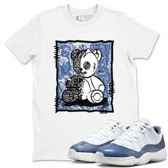 Vintage Bear t-shirt design was made to superbly match your kicks. Shop our Drip Gear Zone collection now to find the best sneaker shirts and Jordan outfits. We have a lot of high-quality sneaker match shirts and more. 100% Cotton [Black,White] 90% Cotton / 10% Polyester [Heather Grey] 50% Cotton / 50% Polyester [Safety Green] Hoodie/Sweatshirt - 80% Cotton / 20% Polyester Casual Sneakers With Graffiti Print For Streetwear, Casual Graffiti Print Sneakers For Streetwear, Blue Casual Sneakers With Graphic Print, Urban White Sneakers With Graffiti Print, Casual Blue Sneakers With Graphic Print, White Urban Sneakers With Graffiti Print, Blue Sports Sneakers With Graphic Print, Blue Graphic Print Sports Sneakers, Casual Blue T-shirt With Graffiti Print