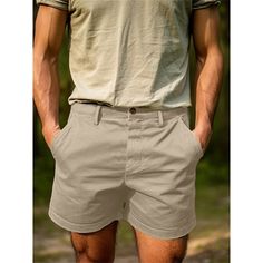 Season:Summer; Fabric:Cotton Blend; Gender:Men's; Style:Stylish,Casual,Streetwear; Occasion:Outdoor,Going out,Daily; Fit Type:Regular Fit; Function:Comfort; Waistline:Mid Waist; Pattern:Plain; Design:Button,Pocket; Pants Type:Shorts,Work Shorts,Chino Shorts,Bermuda shorts; Fly Type:Button; Front page:FF; Listing Date:12/20/2023; Production mode:External procurement; Hips:; Length:; Waist:; Fit US Size:null; Fit UK Size:null; Fit EU Size:null; Pants Length:Short Camouflage Green, Blue Camouflage, Work Shorts, Men's Shorts, Green And Khaki, Plain Design, Type Of Pants, Pants Length, Casual Streetwear