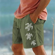 Season:Spring  Summer; Fabric:Cotton Blend; Gender:Men's; Style:Hawaiian,Casual; Occasion:Streetwear,Outdoor,Going out,Holiday; Fit Type:Regular Fit; Function:Comfort,Breathable; Waistline:Mid Waist; Pattern:Animal; Design:Elastic Waist,Drawstring,Print; Pants Type:Summer Shorts,Beach Shorts,Shorts; Fly Type:Elasticity,Drawstring; Front page:FF; Listing Date:12/06/2023; Hips:; Length:; Waist:; Fit US Size:; Fit UK Size:; Fit EU Size:; Pants Length:Short Mens Linen Shorts, Outdoor Streetwear, Mens Cotton Shorts, Mens Shorts Summer, Shorts Fit, Pattern Animal, Shorts Summer, Shorts Men, Loose Shorts