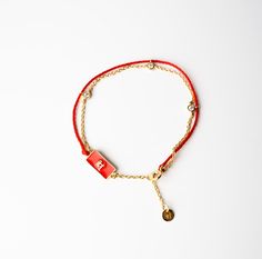 Red String Good Luck Bracelet | Crowned 2023 Wishlist, Red String Of Fate, Good Luck Bracelet, Positive Things, Red String Bracelet, Stay Grounded, Red String, Stand Strong, Gold Work