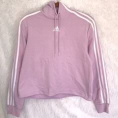 Women’s Adidas Hoodie Adidas Fall Sweatshirt With Three Stripes, Sporty Sweatshirt With Ribbed Collar For Winter, Sporty Winter Sweatshirt With Ribbed Collar, Sporty Hooded Sweater For Spring, Cozy Fit Sweatshirt For Sports In Spring, Adidas Three Stripes Hoodie For Fall, Adidas Hoodie With Three Stripes For Fall, Adidas Tops With Three Stripes For Fall, Adidas Casual Sweatshirt For Fall