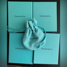 4 Box Sets + 1 Free Velvet Extra Pouch! Comes With Another Free Mystery Gift Excellent Condition Perfect For Resale Packaging, And Comes From Smoke Free Home Offers Welcome I Love You Notes, Tiffany And Co Box, Tiffany Blue Box, Tiffany Box, Tiffany Earrings, Box Sets, Classic Bracelets, Tiffany Co Jewelry, Necklace Box