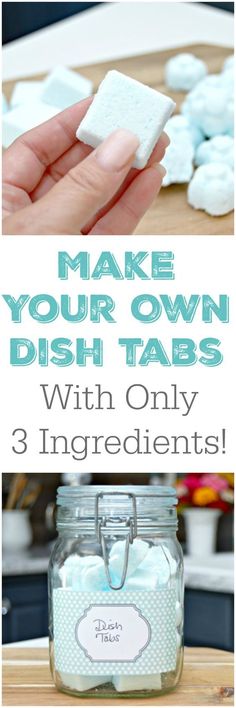 make your own dish tabs with only 3 ingredients