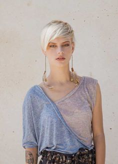 Platinum Blonde Pixie Hair Ideas Long Asymmetrical Pixie, Long Pixie Hair, Brown Pixie Hair, Dark Pixie Cut, Fine Hair Pixie, Fine Hair Pixie Cut, Brown Pixie Cut, Wavy Pixie Cut