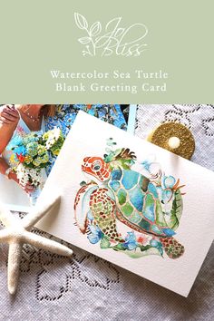 blue and green water color sea turtle wedding paper stationary, beach wedding, tropical wedding invitations Hawaiian Wedding Invitations, Sea Life Artwork, Tropical Artwork, Bahama Blue, Hawaiian Wedding