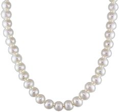 Cultured Pearl Necklace, Freshwater Cultured Pearls, Cultured Pearls, Fresh Water, Pearl Necklace, Sterling Silver, Silver, White