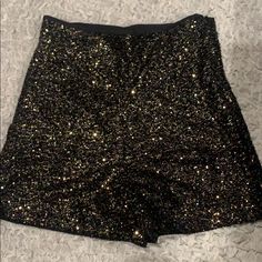 Shein Gold/Black Sequin Shorts Size Small High Waisted Zips On The Side Lined New Without Tags Perfect For New Year’s Eve Or The Holidays! Black Stocking With Sequin Shorts, Curvy Sequin Shorts, Fitted Party Bottoms With Short Inseam, Fitted Bottoms With Short Inseam For Party, Fitted High-waisted Shorts For Night Out, Fitted Party Bottoms With Built-in Shorts, Chic Shorts For Night Out Party Season, Chic Party Season Shorts For Night Out, Black Party Bottoms Short Inseam