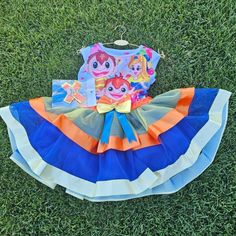 Bely Y Beto Deluxe Party Dress For Girls And Head Bow Size 2 Fun Blue Dress For Birthday, Playful Blue Dress For Costume Party, Playful Blue Dresses For Costume Party, Playful Blue Dresses For Birthday, Party Dress For Girls, Dress For Girls, Girls Party Dress, Kids' Dresses, 2 Colours