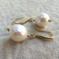 Gold Pearl Drop Earrings Wedding Baroque Pearls Kasumi White Baroque Pearl White Earrings With Pearl Charm, Classic Baroque Pearl Earrings For Formal Occasions, Elegant Teardrop Pearl Earrings With French Hook, Classic Handmade Pear-shaped Pearl Earrings, Handmade Classic Pear-shaped Pearl Earrings, Classic Pearl Bridal Earrings With Ear Wire, Handmade Pear-shaped Elegant Pearl Earrings, Pear-shaped Pearl Earrings With Ear Wire, Elegant Handmade Pear-shaped Pearl Earrings