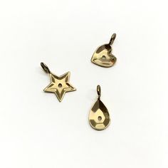 Sequin Drop Charm – Olivve Yellow Gold Pendant Charms For Jewelry Making, Dainty Gold Star Charm, Yellow Gold Brass Pendant Charm, Minimalist 14k Gold Pendant Charm, 14k Gold Polished Charm Necklaces, Gold 14k Polished Finish Charm Necklace, Polished 14k Gold Charm Necklace, Gold Charm Necklace With Polished Finish In 14k Gold, Symbolic Yellow Gold Charms For Gift