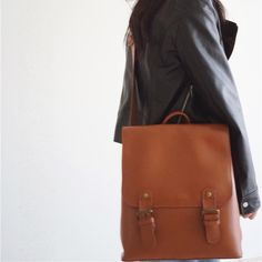 Free U.S. shipping. Style: Commuting , color:Tan, suite for season：Spring, Summer, Autumn, Winter ，Anniversary, Date, Going out, Hanging out, School, Travel, Material Genuine Leather, Tan Leather Vintage Backpacks School Style Backbacks Students Bags Classic Everyday Backpack With Hasp Closure, Brown Satchel For Travel And Back To School, Brown Satchel For Back To School, Brown Travel Satchel For Back To School, Classic Brown Backpack For School, Brown Satchel Backpack For Back To School, Brown Leather Satchel Backpack For Back To School, Classic Brown School Backpack, Brown Leather Backpack For Back To School