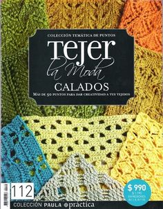 the cover of a book called tejer de mat caladoros, featuring croche