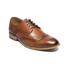 For its style and versatility, these Stacy Adams David wingtip oxford shoes are a must for any collection. For its style and versatility, these Stacy Adams David wingtip oxford shoes are a must for any collection.Click this FOOTWEAR GUIDE to find the perfect fit and more! SHOE FEATURES Soft, antique leather upper, elongated profile, contrasting sole and stacked heel convert this classic into a modern icon Fully cushioned insole with Memory Foam for all-day comfortSHOE CONSTRUCTION Leather upper Wingtip Oxford Shoes, Wingtip Oxford, Stacked Heel, Leather Men, Memory Foam, Oxford Shoes, Leather Upper, Oxford, Perfect Fit