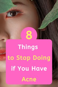 Things To Stop Doing, Acne Hacks, Protector Solar Facial, Rid Of Acne, How To Get Rid Of Pimples, Acne Problem