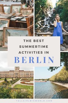 the best summertime activities in berlin, germany with text overlay that reads the best summertime activities in berlin