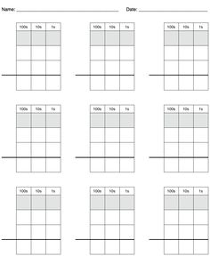 the printable worksheet for rounding numbers to 10 and then two hundreds