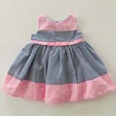 New With Tags Size: 6-9 Months Button Closure Lined Diaper Cover Included Cotton, Polyester Plaid Christmas Dress, Woman Costumes, Cute Formal Dresses, Girls Sundress, Girls Holiday Dresses, Blue Party Dress, Off White Dresses, Rainbow Dress, Blue Party