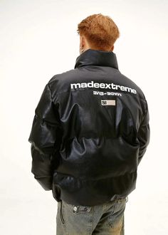 Our MADE EXTREME Leather Oversized Puffer Jacket brings fashion and function together. It's made from premium leather, providing luxury and reliable warmth - perfect for cold winter days. Its oversized design ensures a relaxed fit and comfort all day long! Make a statement and stay warm with MADE EXTREME. Oversized Puffer Jacket, Leather Puffer Jacket, Biker Coat, Oversized Puffer, Winter Jacket Men, Coat Winter, Unisex Jacket, Warm Jacket, Winter Days