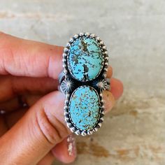 Navajo Tia Long Sterling Silver & Kingman Web Turquoise Ring! Condition: Brand New, Handmade! Stamped Sterling And Signed T3! Total Knockout! See Photos! Retail $350 Size: Adjustable This Is Only For One Ring, The Other Items Are Up Separately! I Have Multiple Native American, Navajo, Zuni, Taxco, Antique, Vintage, And Other Designer Items If You Want To Check Out My Closet! Sorry, No Trades! Same Day Shipping When Possible! New Items Posted Every Week! Any Questions, Let Me Know! Unique Untreated Turquoise Ring, Bohemian Turquoise Concho Ring, Untreated Bohemian Turquoise Ring, Western Style Untreated Turquoise Ring, Western Style Natural Turquoise Ring, Untreated Western Turquoise Ring, Adjustable Turquoise Western Ring, Untreated Western Style Turquoise Ring, Adjustable Size Turquoise Western Ring