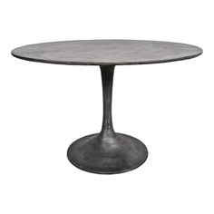 an oval marble dining table with metal pedestals and round base, on a white background