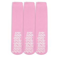 3 Pairs Pink Comfortable Rubber Bottom Slipper Sock, Fits men's shoe size up to Size 10, 85% Polyester 15% Nylon, Latex Free, Ankle length for extra comfort Size: XL. Hospital Socks, Medical Hospital, Men's Shoe, Comfort Color, Slipper Socks, Cool Socks, Latex Free, Men Shoes Size, Mens Socks