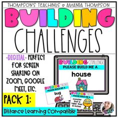 building challenges for students to use with the classroom's digital learning tool, including posters and