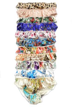 PRICES MAY VARY. Made from 100% mulberry silk Six pairs in one economic pack Double layer silk crotch Hand wash preferred,machine wash cold Breatheable, Natural fungal repellent, Relief for skin irritation,Healthy shiny hair and so on 6 Pairs 100% Pure Silk Pattern Women's Bikini Panties 
 Colors: As picture 
 Size: M (Fits 30-33 inches waist,hip size 38-41 inches) 
 Size: L (Fits 33-36 inches waist,hip size 41-44 inches) 
 Size: XL (Fits 36-39 inches waist, hip size 44-47 inches) 
 Size: XXL (F Healthy Shiny Hair, Silk Pattern, Shiny Hair, Edgy Outfits, Mulberry Silk, Pure Silk, Repellent, Lingerie, Pure Products