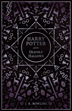 the cover to harry potter and the deathly hallows by j k rowling