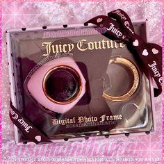 Juicy Couture Digital Picture Frame Keychain. Brand New In Original Box! Nwt Nib Never Used - Flawless Mint Condition Highly Collectable! Very Rare & Hard To Find Retired Limited Edition Retro Deadstock Live Your Y2k Girly Dreams With An Iconic Vintage Accessory. So Fun & Nostalgic. Keep Your Memories Close With This Cutie, & Make Your Own Personal Slide Show! Download Your Favorite Pics & Attach To A Purse Or Bag To Carry Wherever You Go! A Perfect Addition To Any Jc Collection Light Baby Bubbl Juicy Bracelet, Photo Frame Heart, Juicy Couture Watch, Digital Picture Frame, Pink Pouch, Mushroom Jewelry, Juicy Couture Accessories, Couture Accessories, Heart Key