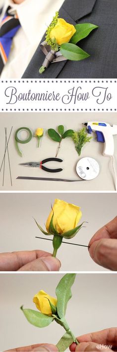 how to make a boutonniere with flowers