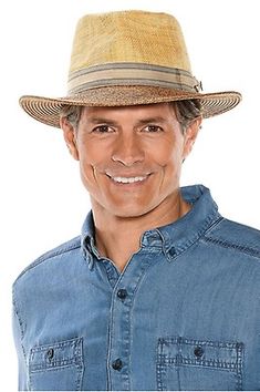 Men's Holden Packable Travel Fedora UPF 50+: Sun Protective Clothing - Coolibar : Sun Protective Clothing - Coolibar Sun Protective Clothing, Protective Clothing, Native American Fashion, Yes Please, Travel Companion, Upf 50, Hats For Men, Panama Hat, Fedora