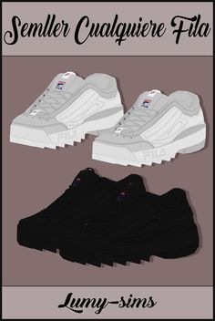 three pairs of white and black sneakers with the words,'jenny - sings'on them