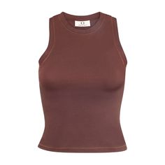 Tank Top in Brown Our chocolate brown Tank Top is a combination of activewear clothing and sustainable fashion. The Organic Cotton compliments the body during activity or lounging, providing comfortable women’s activewear. Always ethical and sustainable, this tank top is elevated sustainable clothing for any capsule wardrobe. Athleisure Outfit, Sustainable Womens Clothing, Brown Tank Top, Vegan Clothing, Casual Tanks, Organic Cotton Clothing, Sustainable Fashion Brands, Hiking Women, Cotton Tank Top