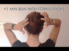 Quick Bun, Bun B, Hair Forks, Quick Natural Hair Styles, Easy Hair Updos, Hair Help, Bun Hairstyles For Long Hair