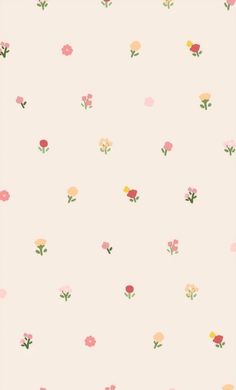 a pink wallpaper with flowers on it