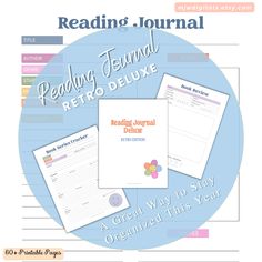 the reading journal is open and ready to be used as a printable book for kids