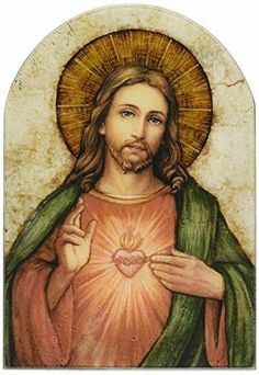 jesus holding the heart of jesus in his hands