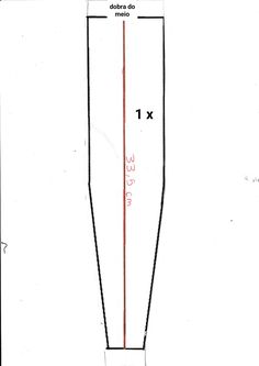 a drawing of the height of a tall vase