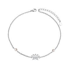 PRICES MAY VARY. ❤【Design】Add a touch of cute and chic to your summer look with JZMSJF sterling silver Lotus anklets, perfect for beach girl aesthetic and women's beach jewelry. ❤【Material】Made of real 925 sterling silver, this ankle bracelet is not only cute but also hypoallergenic, ideal for sensitive skin ❤【Size】The adjustable length of 9 inches with 1.5 inch extender ensures that it fits most ankle sizes. The approx net weight of 2.03 g makes it lightweight and comfortable to wear all day lo Elegant Sterling Silver Anklets For Summer, Elegant Sterling Silver Bracelets For Summer, Sterling Silver Anklets For Summer Gifting, Sterling Silver Anklets For Summer, Sterling Silver Bracelets As Summer Gift, Dainty Sterling Silver Anklets For Summer, Silver Minimalist Bracelets For Summer, Minimalist Silver Bracelets For Summer, Minimalist Silver Bracelet For Summer