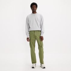 Brand New With Tags! 32x30 Color: Green - Non Stretch Easy And Versatile, Our Ace Cargo Pants Keep It Simple With A Low Rise, A Relaxed Fit And Utilitarian Style. Easy Cargo Pants With A Low Rise Cut A Relaxed Fit Crafted With Non-Stretch Twill Fabric Tan Pants Men, Grey Camo Pants, Brown Chino Pants, Denim Coverall, Tapered Chinos, Mens Slacks, Khaki Chino Pants, Utilitarian Style, Slim Chinos