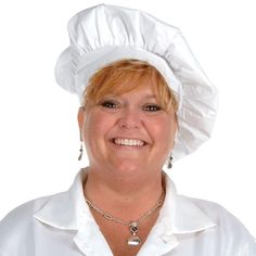 Beistle "Oversized Chef's" Hat in white color fits to most of the sizes and is ideal for Italian night parties. Beistle "Oversized Chef's" Hat in white color is made of fabric material with a piece of velcro for comfortable fit. Hat provides fun look at food parties. White. Theme: Food. Material: Fabric. One size fits most. Hat has velcro closure. White Adjustable Bonnet With Curved Brim, White Bonnet Hat One Size Fits Most, Italian Night, Night Parties, Bbq Kitchen, Chef Hat, Chefs Hat, Caps For Women, Velcro Straps