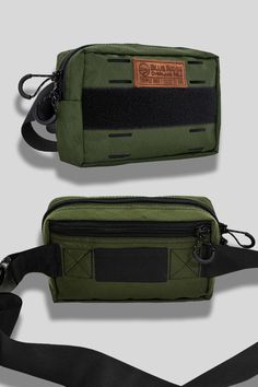 This is the ultimate hip bag and sling for those of you who want to stay prepared. Use our modular internal organizers to customize however you want. Do everyday carry YOUR way! Made in the USA of X-Pac and other rugged materials. Comes with our rugged lifetime guarantee. Techwear Bags With Functional Pockets For Everyday Use, Nylon Bags With Pockets For Everyday, Everyday Nylon Bag With Pockets, Nylon Bags With Pockets For Everyday Carry, Green Bags With Functional Pockets For Adventure, Functional Pouch With Zipper Pocket For Everyday, Practical Pouch With Zipper For Outdoor Activities, Functional Everyday Pouch With Zipper Pocket, Practical Pouch With Pockets For Outdoor Activities