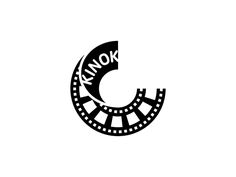 a black and white film strip with the words koknok on it