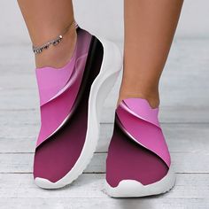 Category:Slip-Ons,Sneakers; Upper Materials:Tissage Volant; Season:Spring   Fall,Winter,Fall,Summer,Spring; Heel Type:Flat Heel; Gender:Women's; Toe Shape:Closed Toe,Round Toe; Style:Casual,Fashion; Heel Height(inch):1-2; Outsole Materials:EVA; Occasion:Outdoor,Daily; Closure Type:Loafer; Pattern:Color Block,Geometric; Listing Date:10/27/2023; 2024 Trends:Plus Size,Print Shoes,Flyknit Shoes Fall Heel, Flyknit Shoes, Shoes Print, Print Shoes, 2024 Trends, Shoe Print, Geometric Lines, Sneakers Online, Heel Type